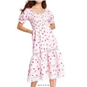 Love Shack Fancy x Target Cosette puff‎ sleeve floral dress Size Med Cottage